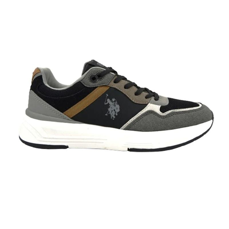 U.S. Polo Assn. Men’s Ryder Black/Gray Low-Top Athletic Sneakers
