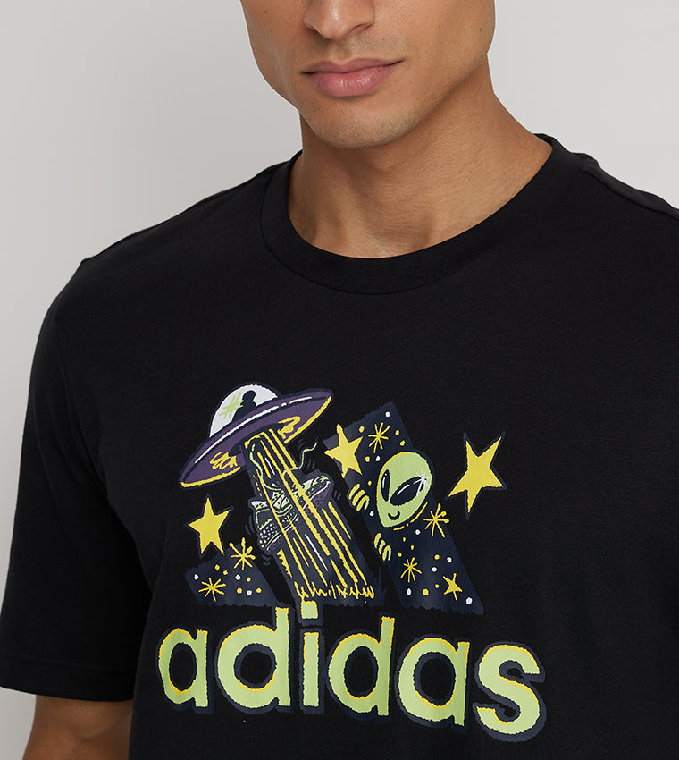 ADIDAS Logo Printed Short Sleeves T-Shirt