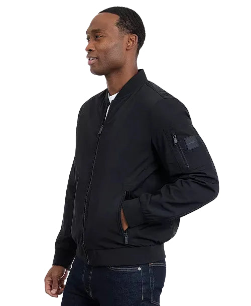 CALVIN KLEIN Ultralight Ripstop Bomber Men Jacket _ Black