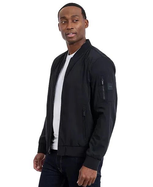 CALVIN KLEIN Ultralight Ripstop Bomber Men Jacket _ Black