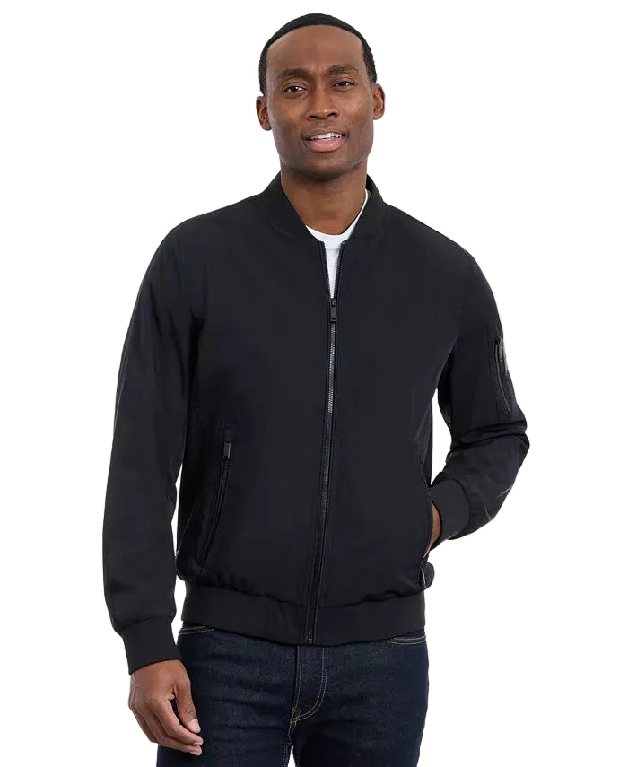 CALVIN KLEIN Ultralight Ripstop Bomber Men Jacket _ Black