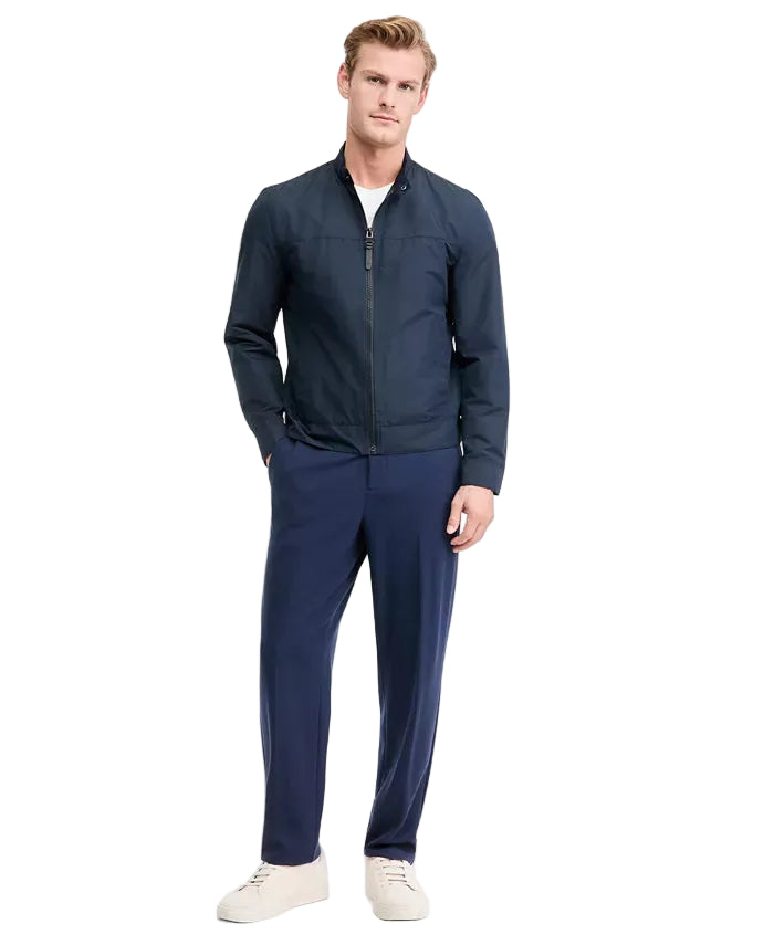 Michael Kors lightweight zip-up motorcyclegolf Men Jacket _ Navy