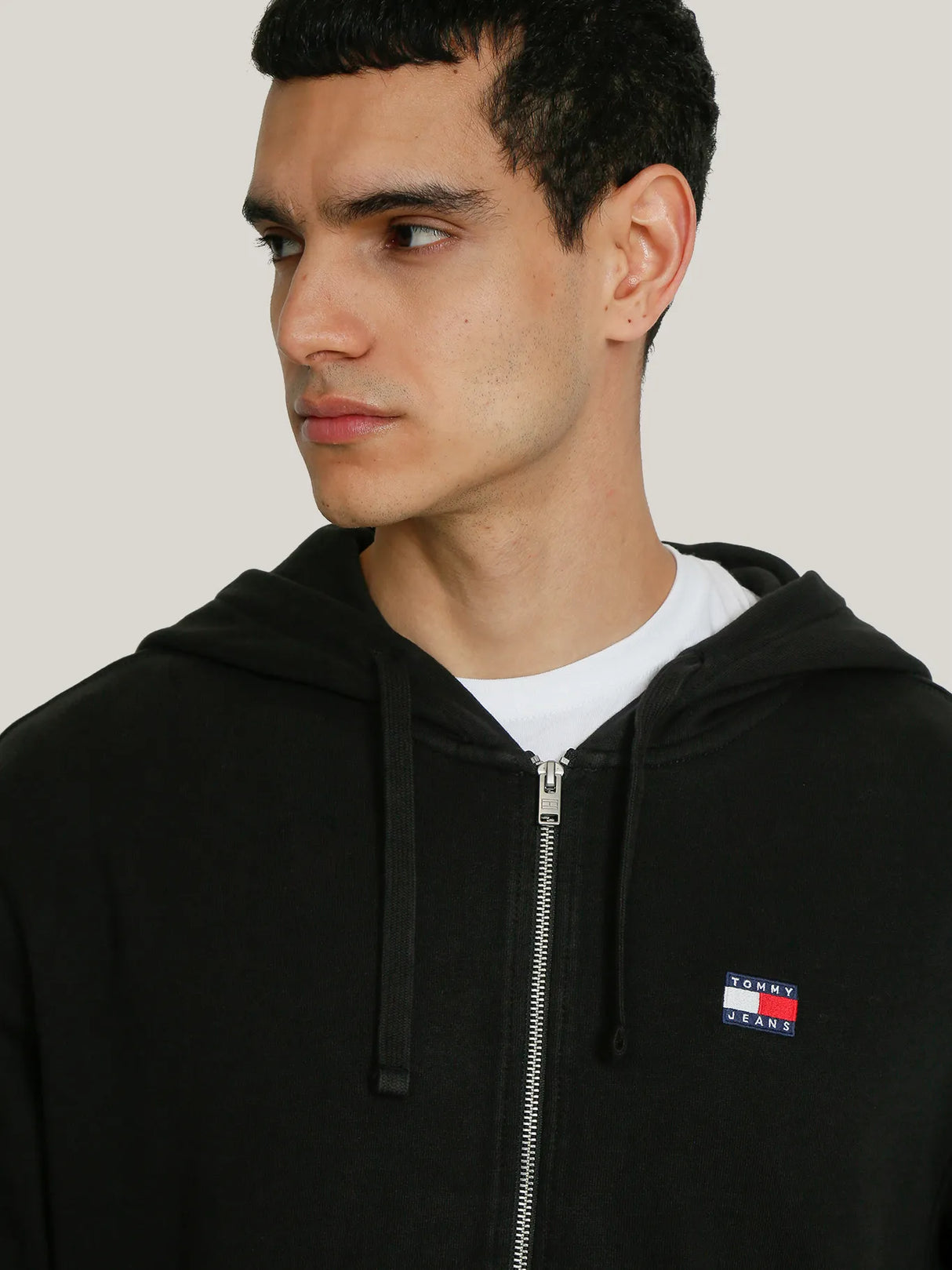 Tommy Jeans Black Full-Zip Hoodie