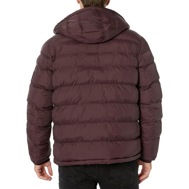 Tommy Hilfiger mens Hooded Puffer Jacket _ Multicolor