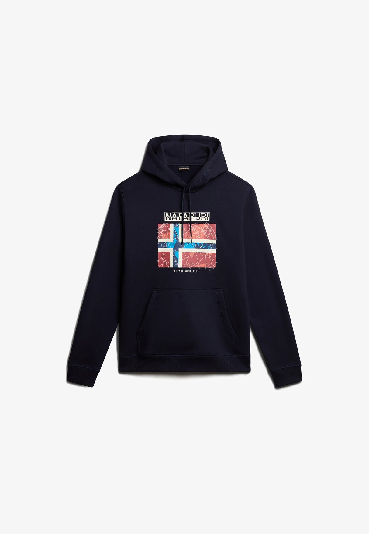 NAPAPIJRI Hoodie Logo Men Navy (BH)