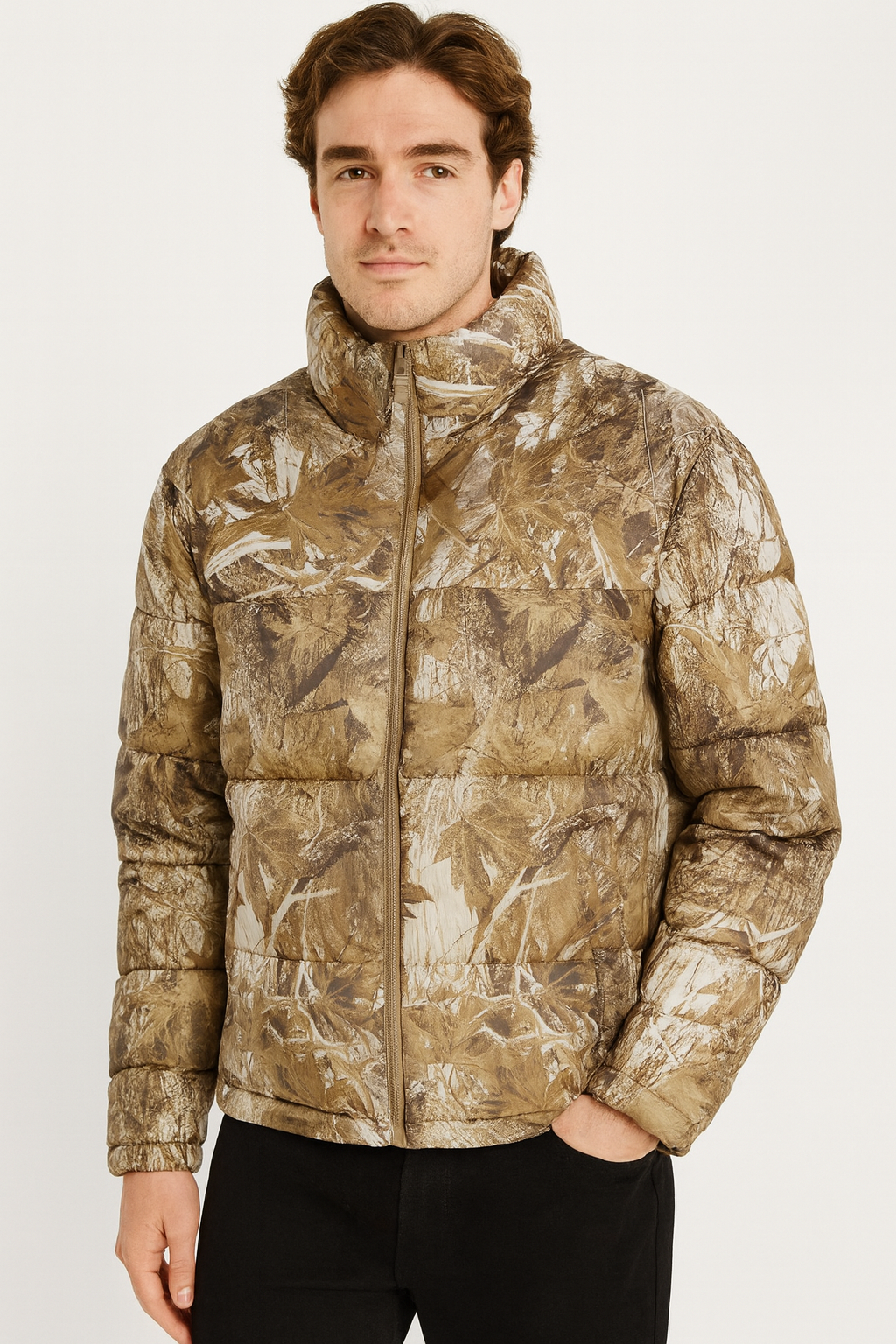 Hollister Men’s Camouflage Puffer Jacket