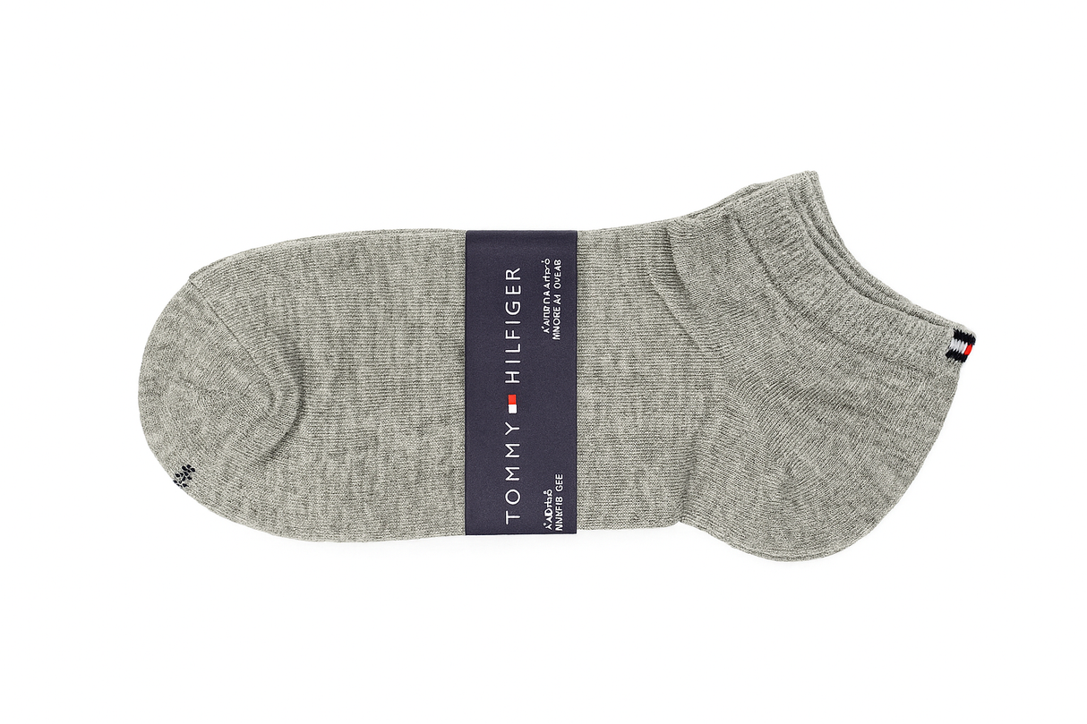Tommy Hilfiger Men's Heather Grey No-Show Socks