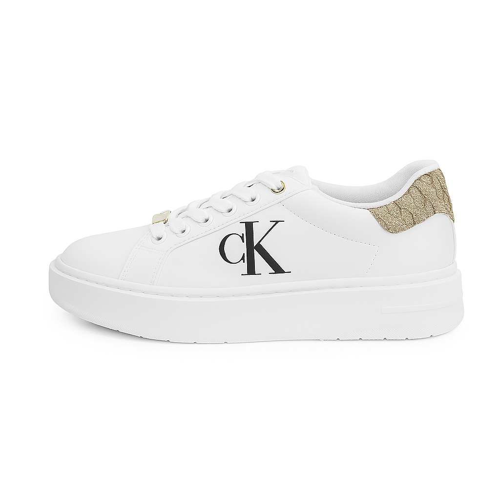 CL Women’s White Platform Sneakers – Stylish Comfort with Signature Design
