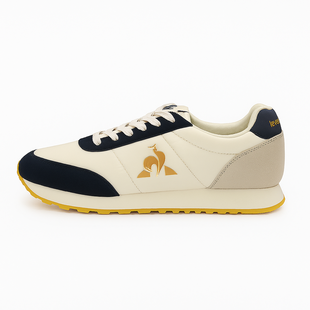 Le Coq Sportif Men’s Heritage Navy & Gold Runner Sneaker