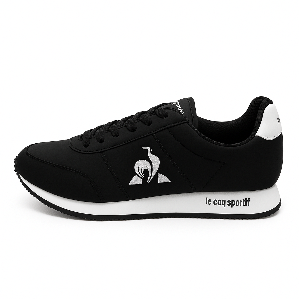 Men’s Le Coq Sportif Noir & Blanc Classic Runner