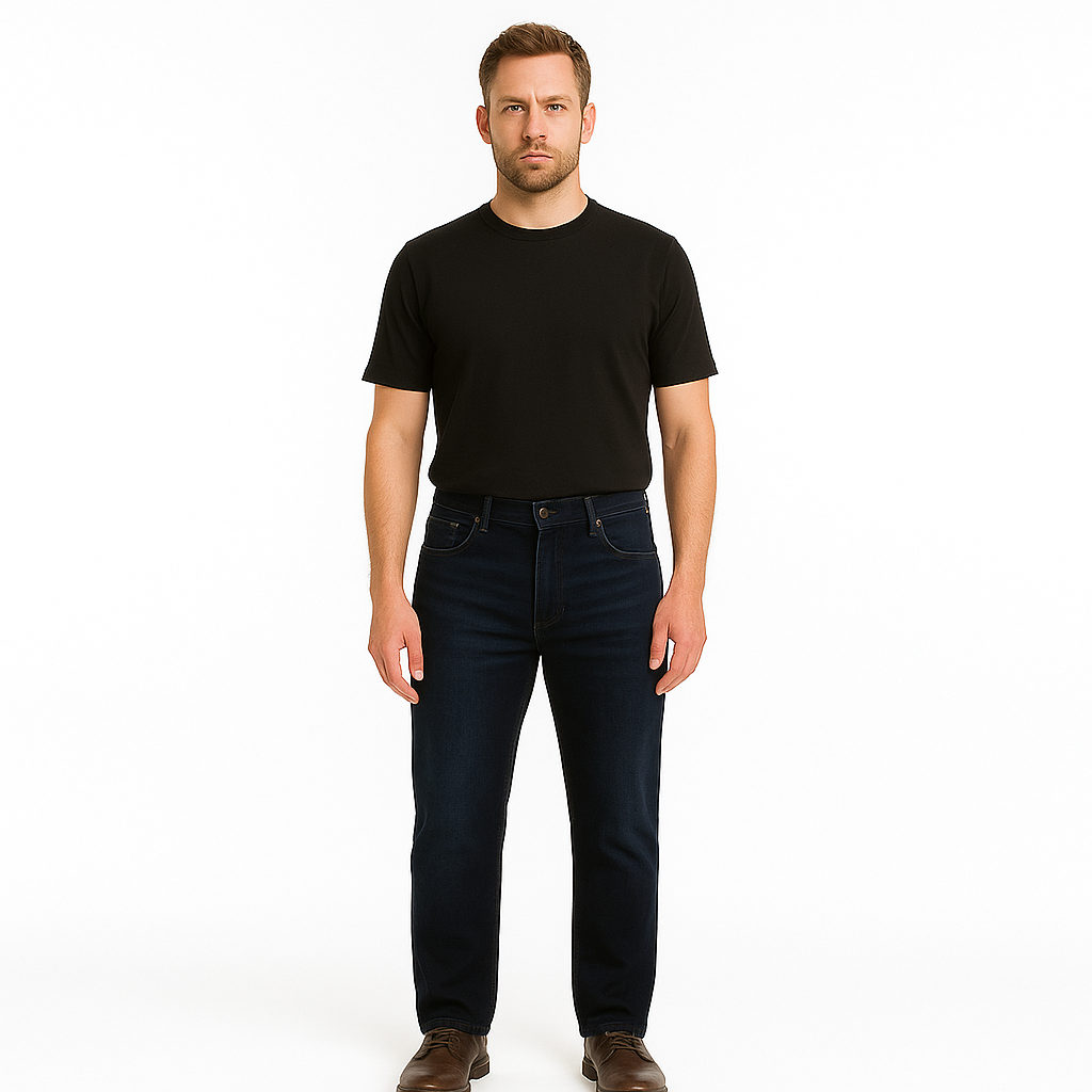 Hugo Boss Men's Dark Indigo Fit Regular Jeans