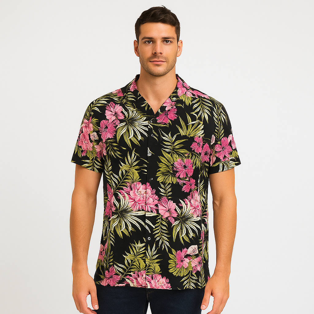 Jack & Jones Riviera Hibiscus Resort Shirt
