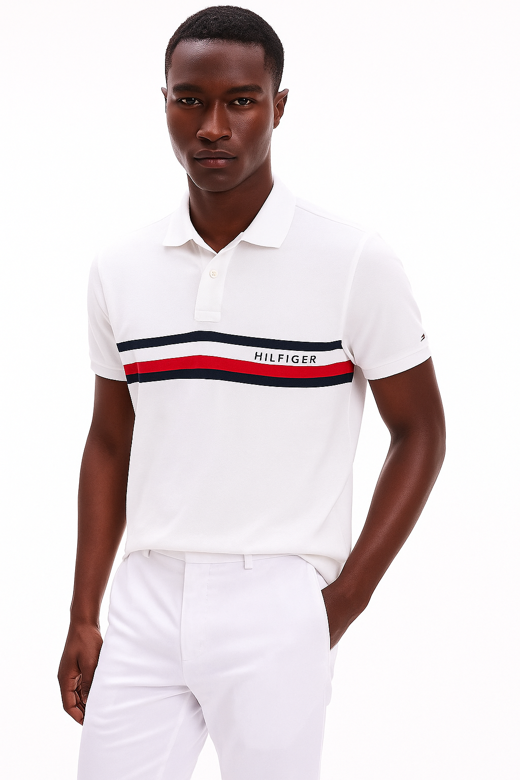 Tommy Hilfiger Men's Embroidered Stripe Polo