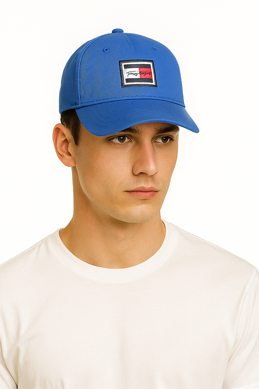 Tommy Hilfiger Signature Royal Blue Patch Cap