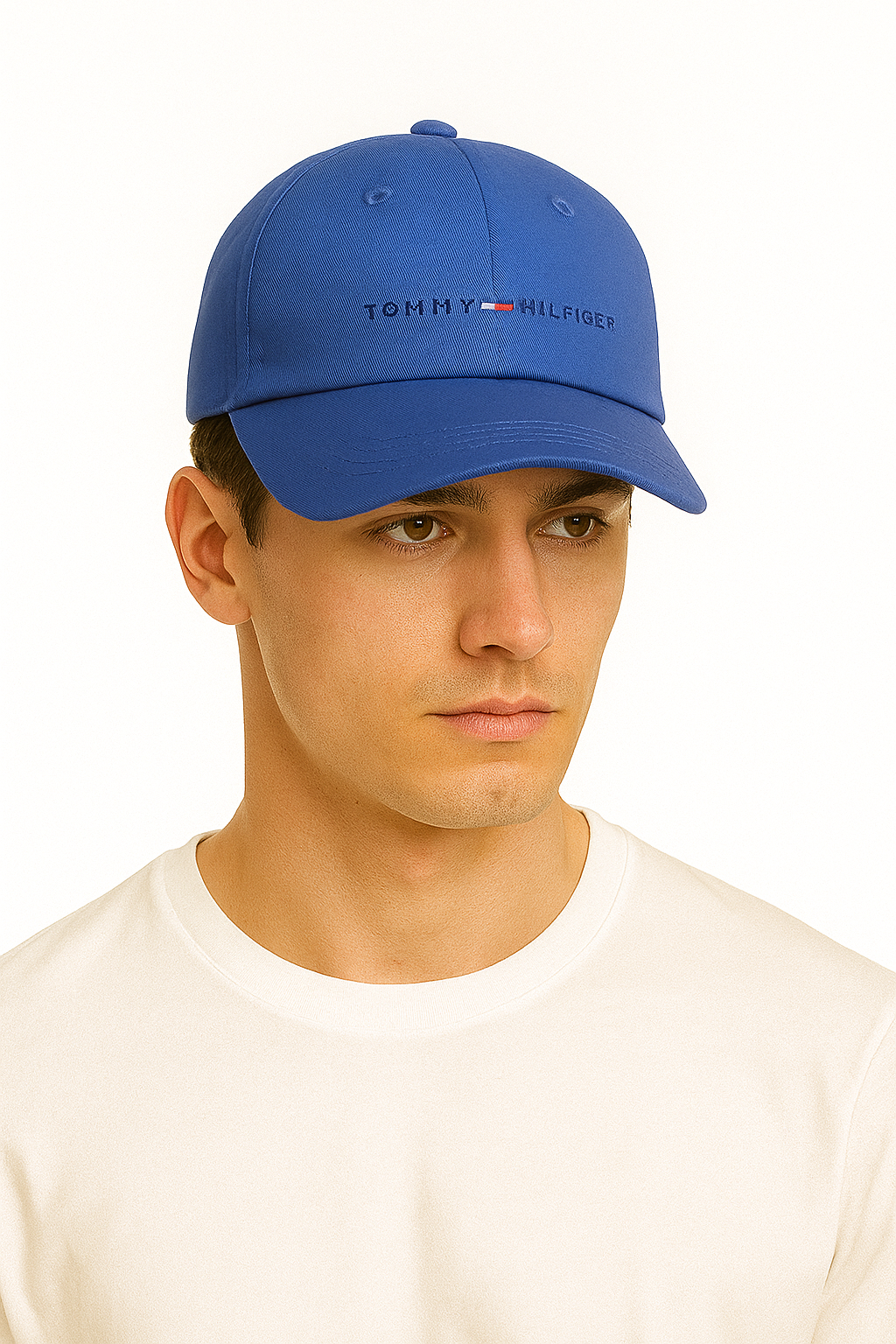 Tommy Hilfiger Classic Blue Embroidered Flag Cap