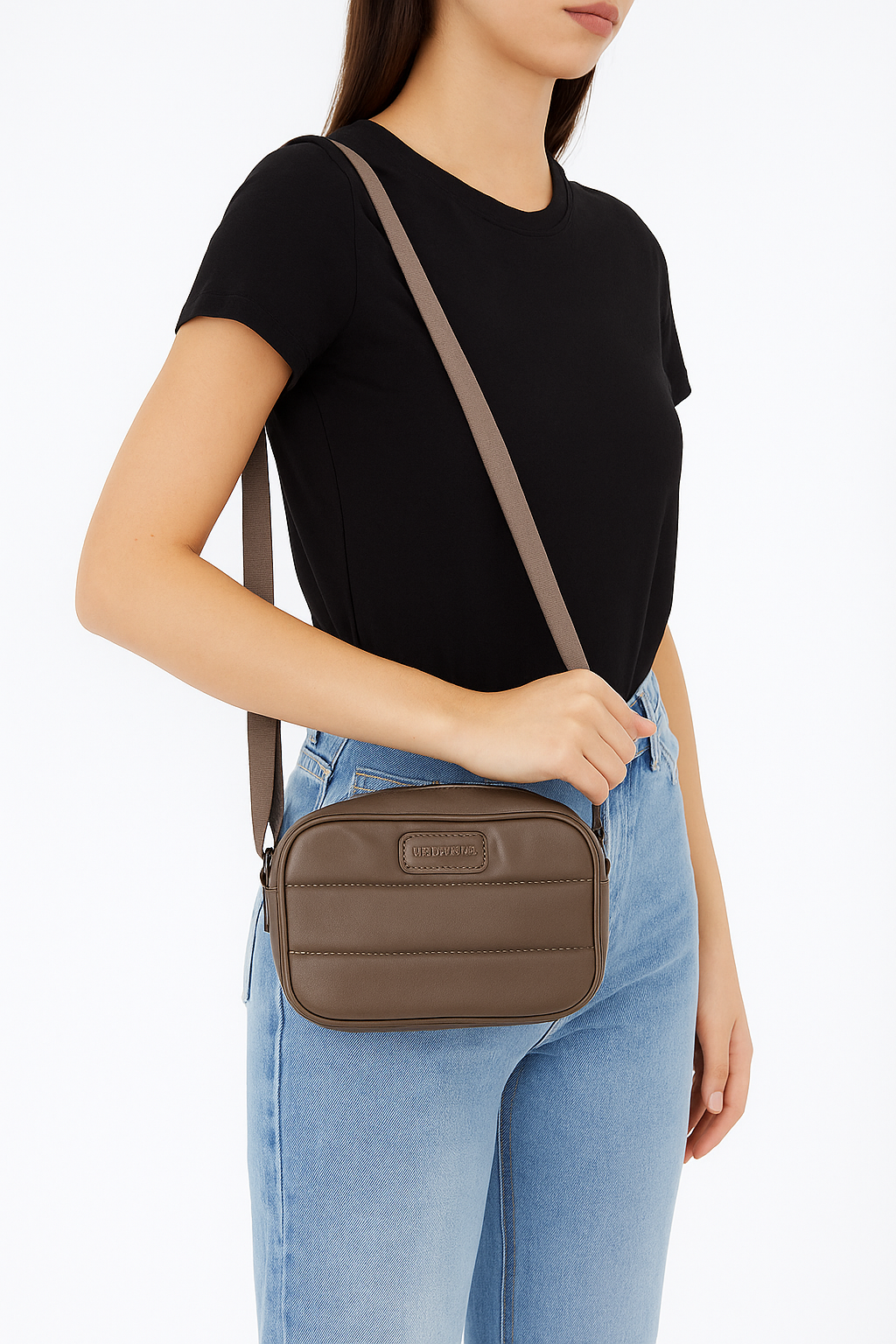 U.S. Polo Assn. Quilted Crossbody Bag – Taupe