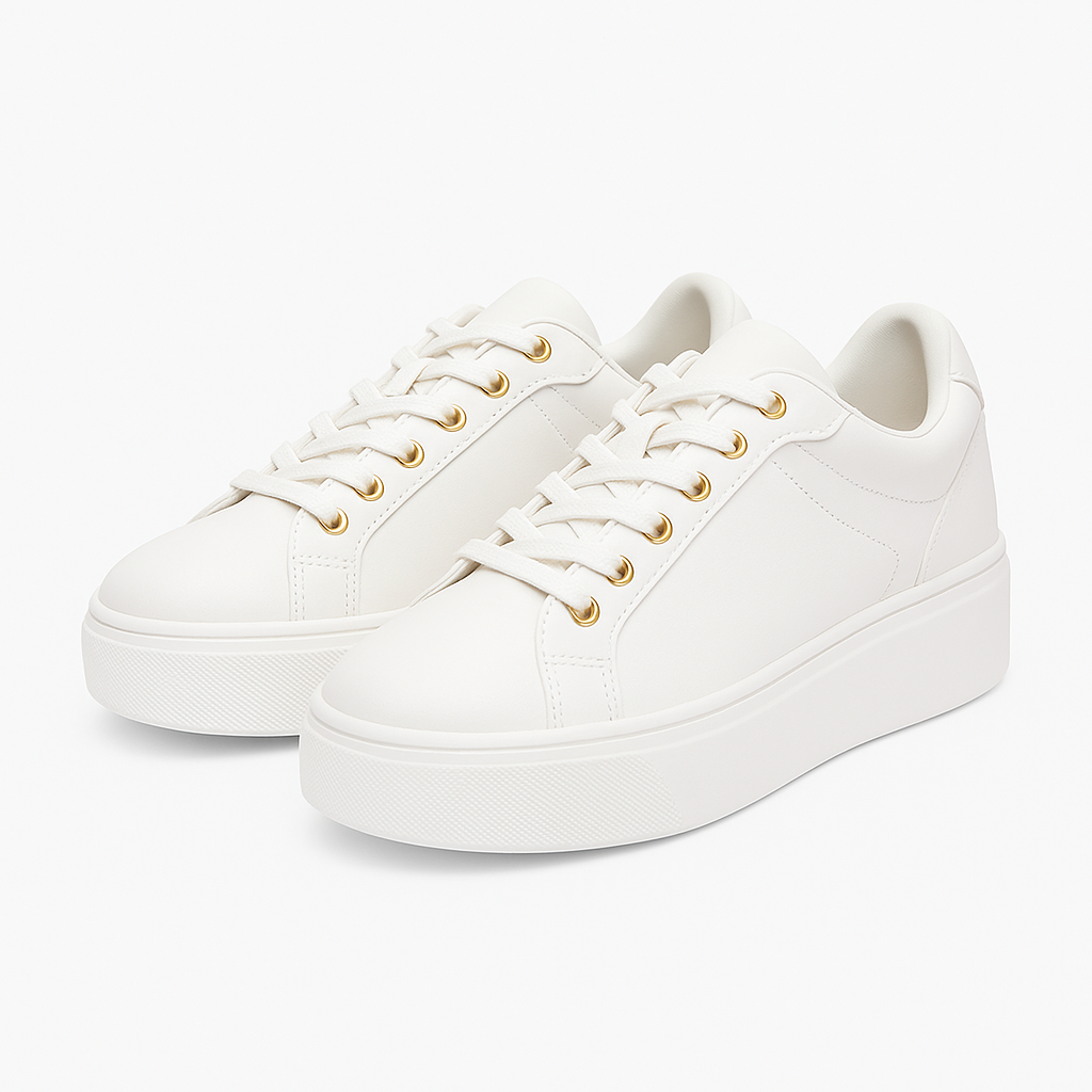 Guess Women’s White Platform Low-Top Sneaker