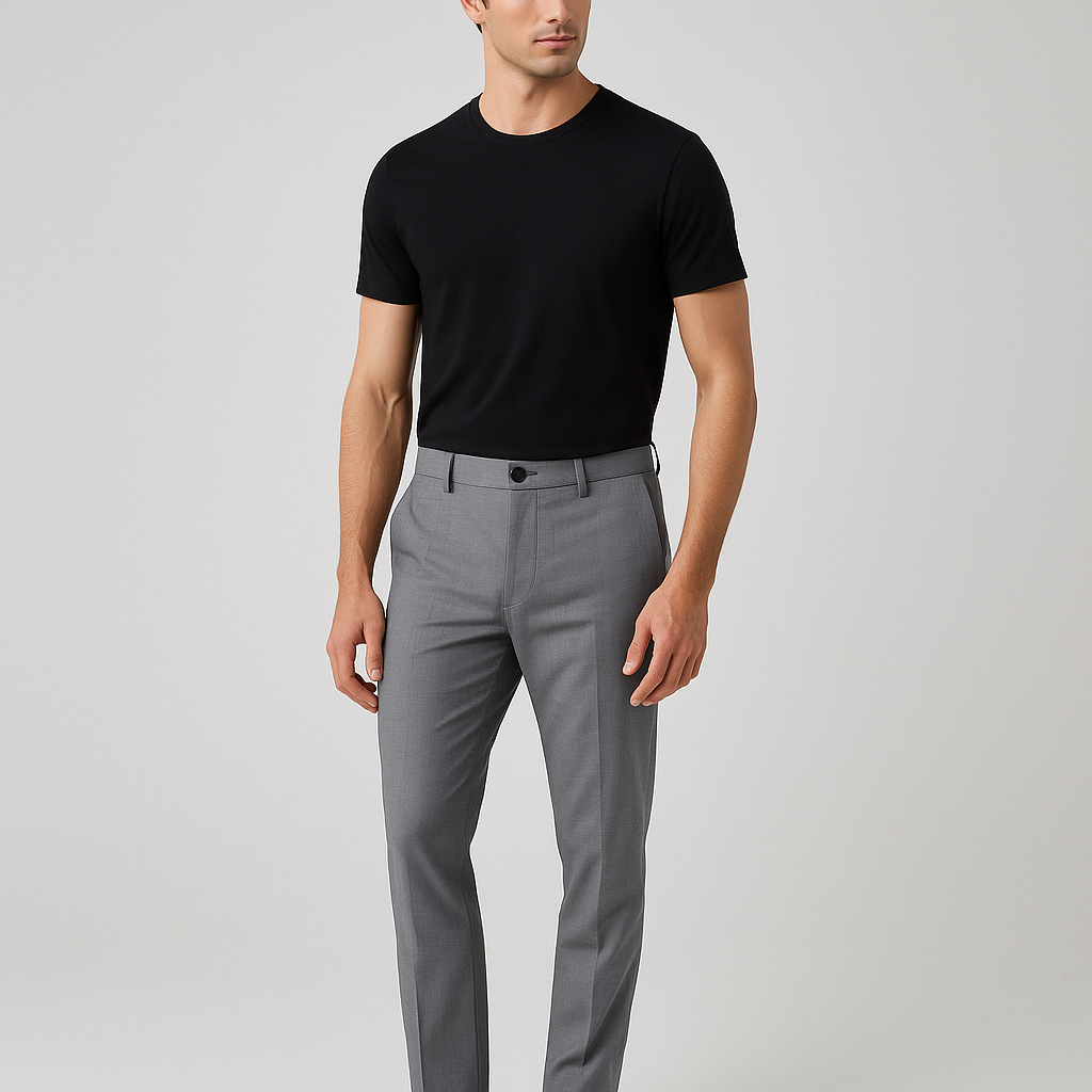 Calvin Klein Men’s Slim-Fit Grey Trouser