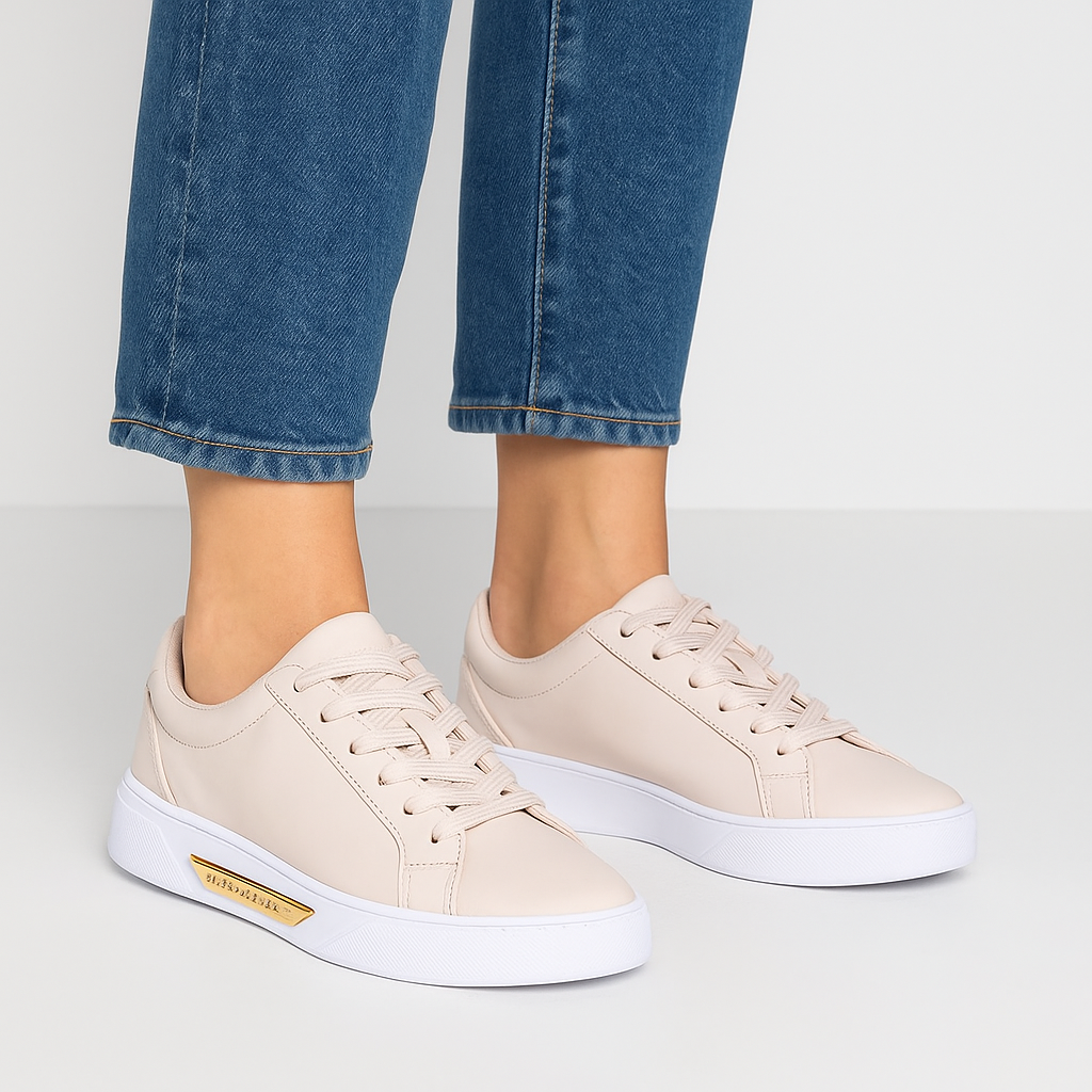 Tommy Hilfiger COURT SNEAKER GOLDEN TH Misty Blush
