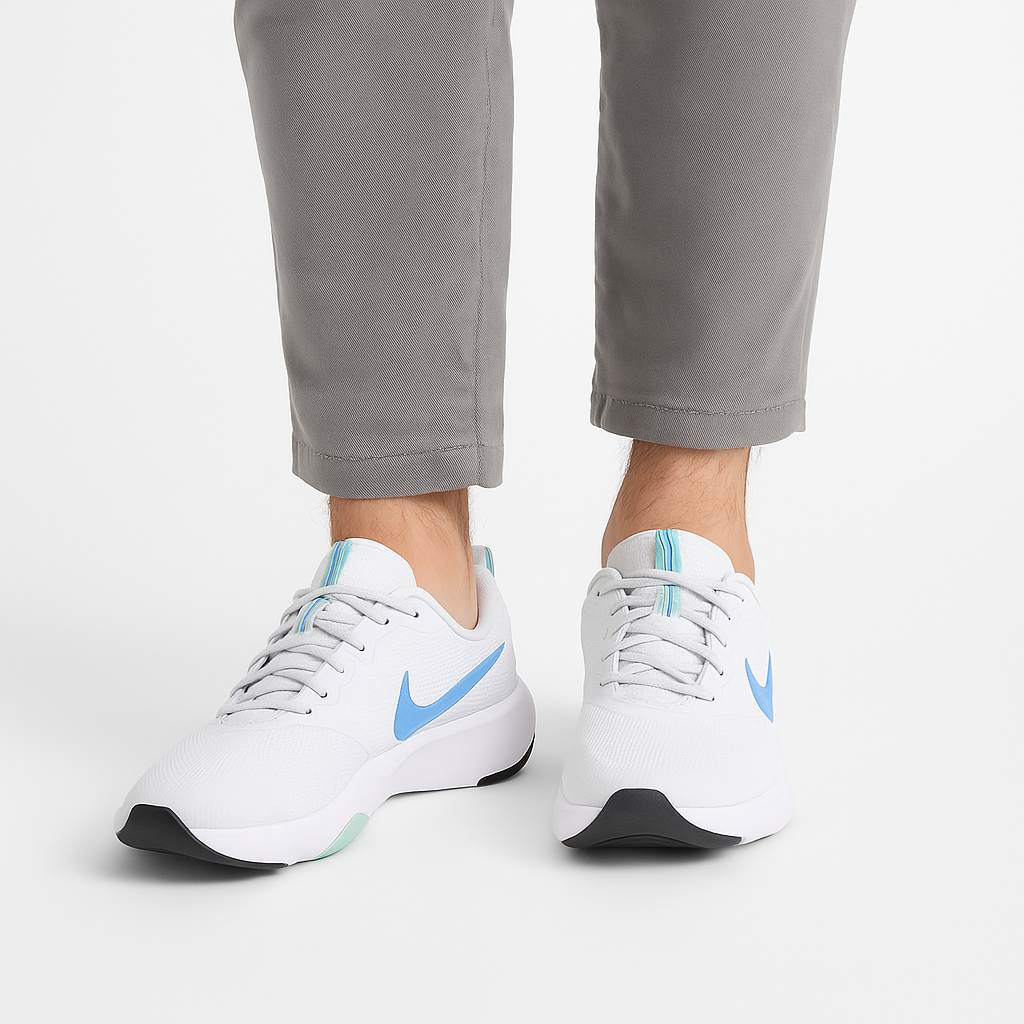 Nike Flex Experience RN 10 Men's Running Shoes – White/Blue