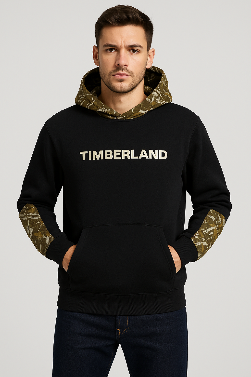Timberland Hoodie Logo Men's Black (BH)