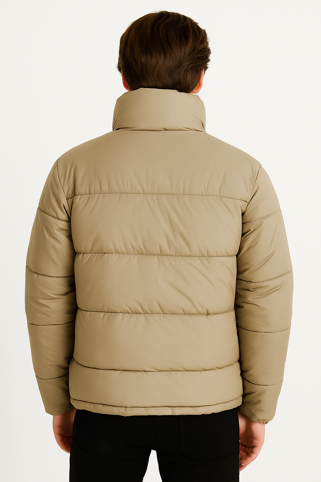 Hollister Men’s Beige Puffer Jacket