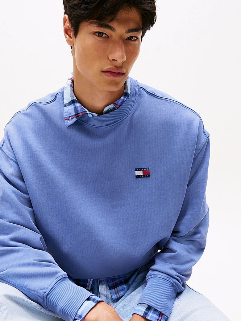 Tommy Jeans Sweatshirt Round Neck Men Blue1 (BH)