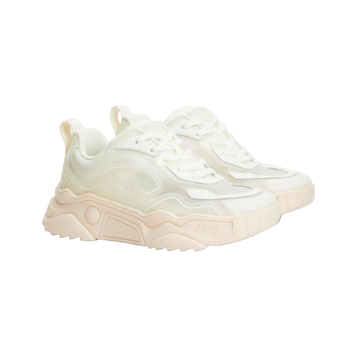 Tommy Hilfiger Women’s Chunky Cream Sneakers – Modern Street Style