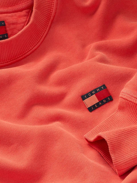 Tommy Jeans Sweatshirt Round Neck Men Orange (BH)