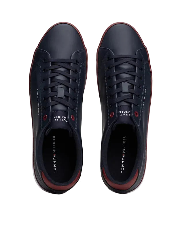Tommy Hilfiger Debossed Logo Trainers Men Color Navy
