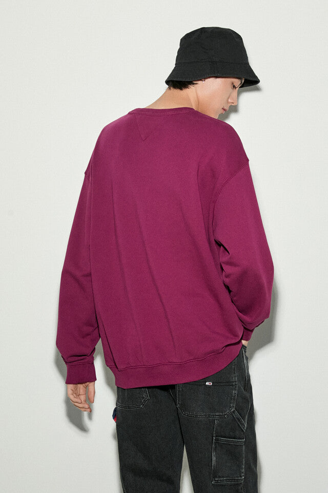 Tommy Jeans Sweatshirt Round Neck Men Purple (BH)
