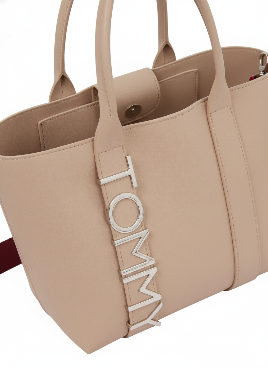 Tommy Jeans City Bold Mini Tote Bag - Beige