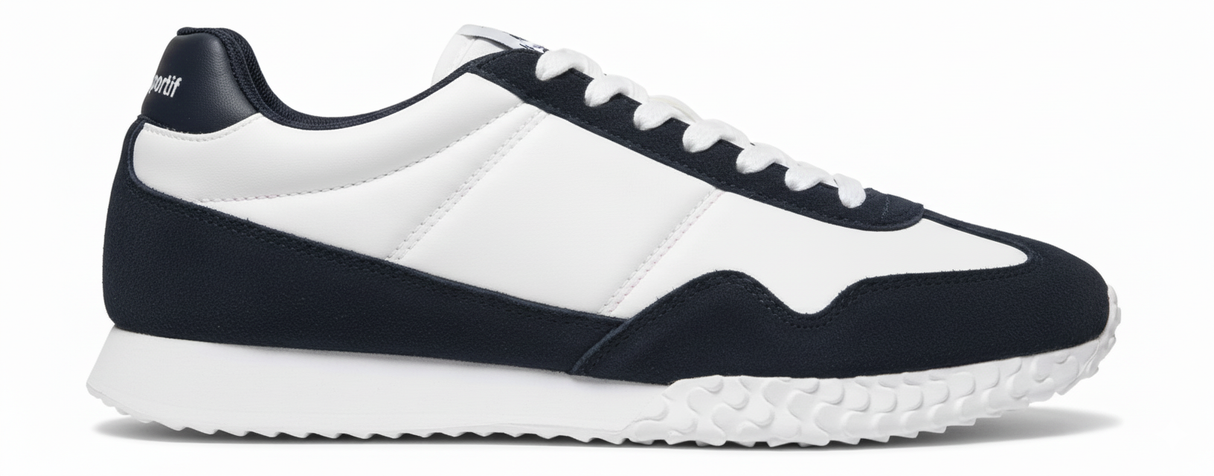 Le Coq Sportif Retro Runner – Classic Navy & White