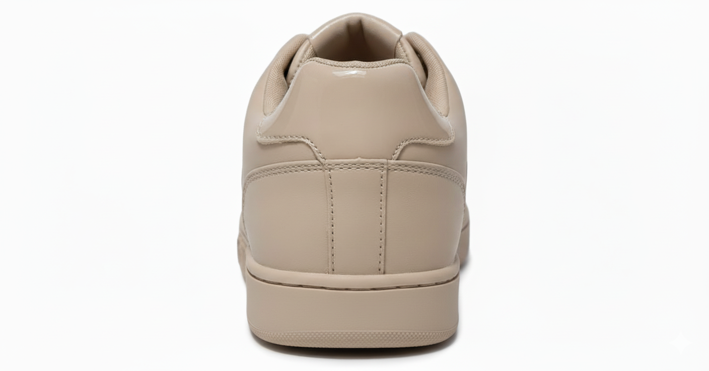 GUESS Beige Low-Top Sneaker – Signature Logo Design