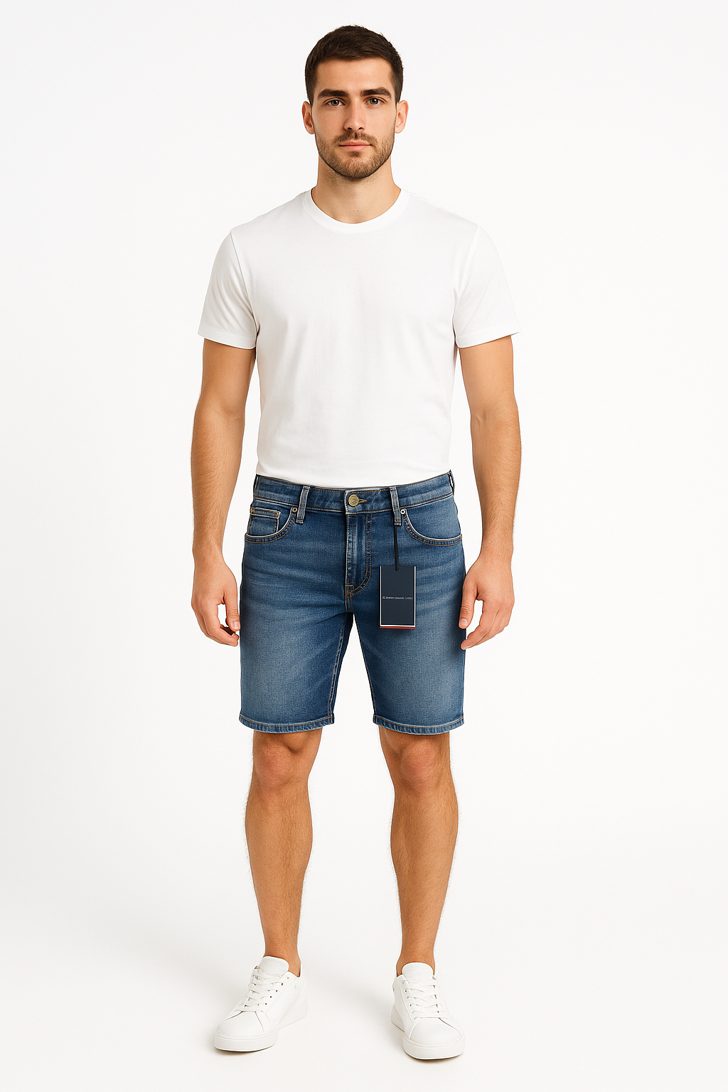 Tommy Hilfiger Men’s Mid-Wash Denim Shorts
