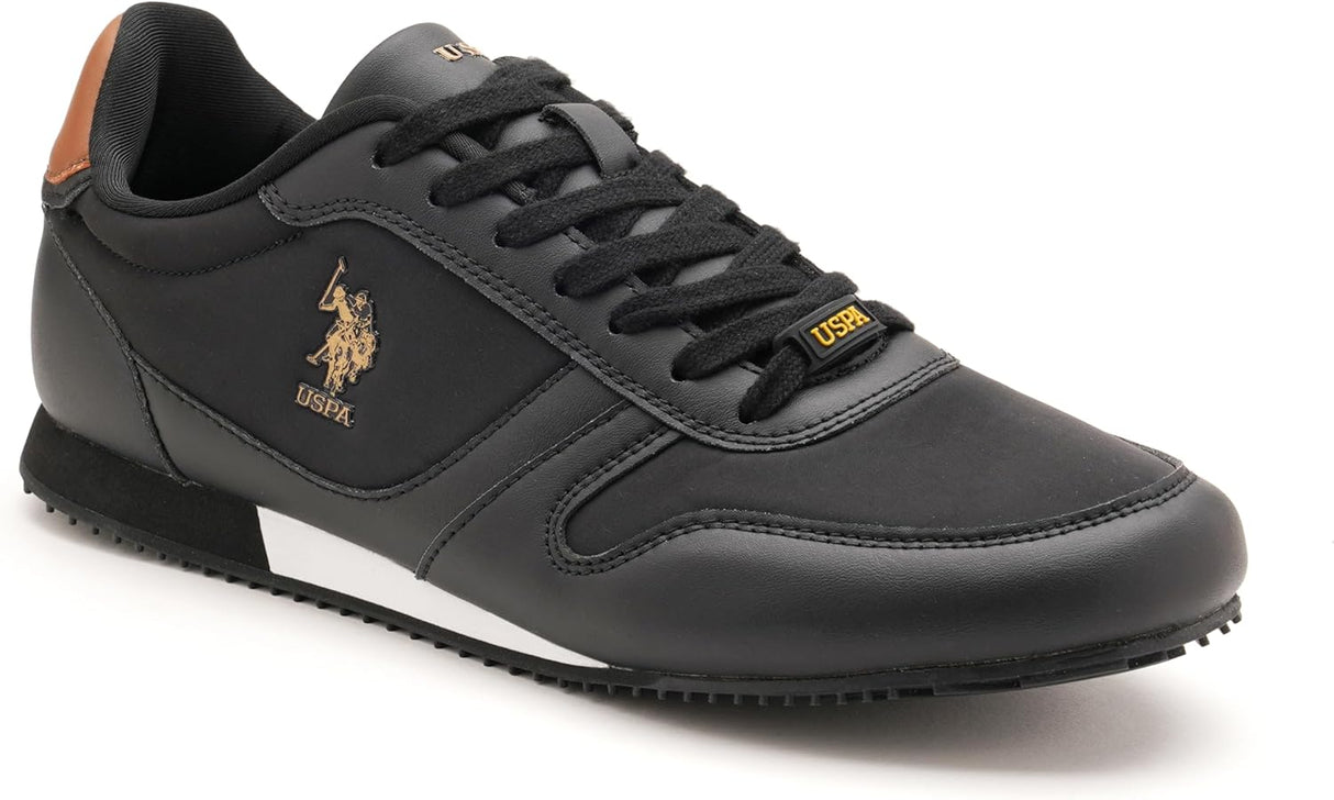 U.S. POLO ASSN. CLANE WORK CASUALS LACE UP SHOES - BLK