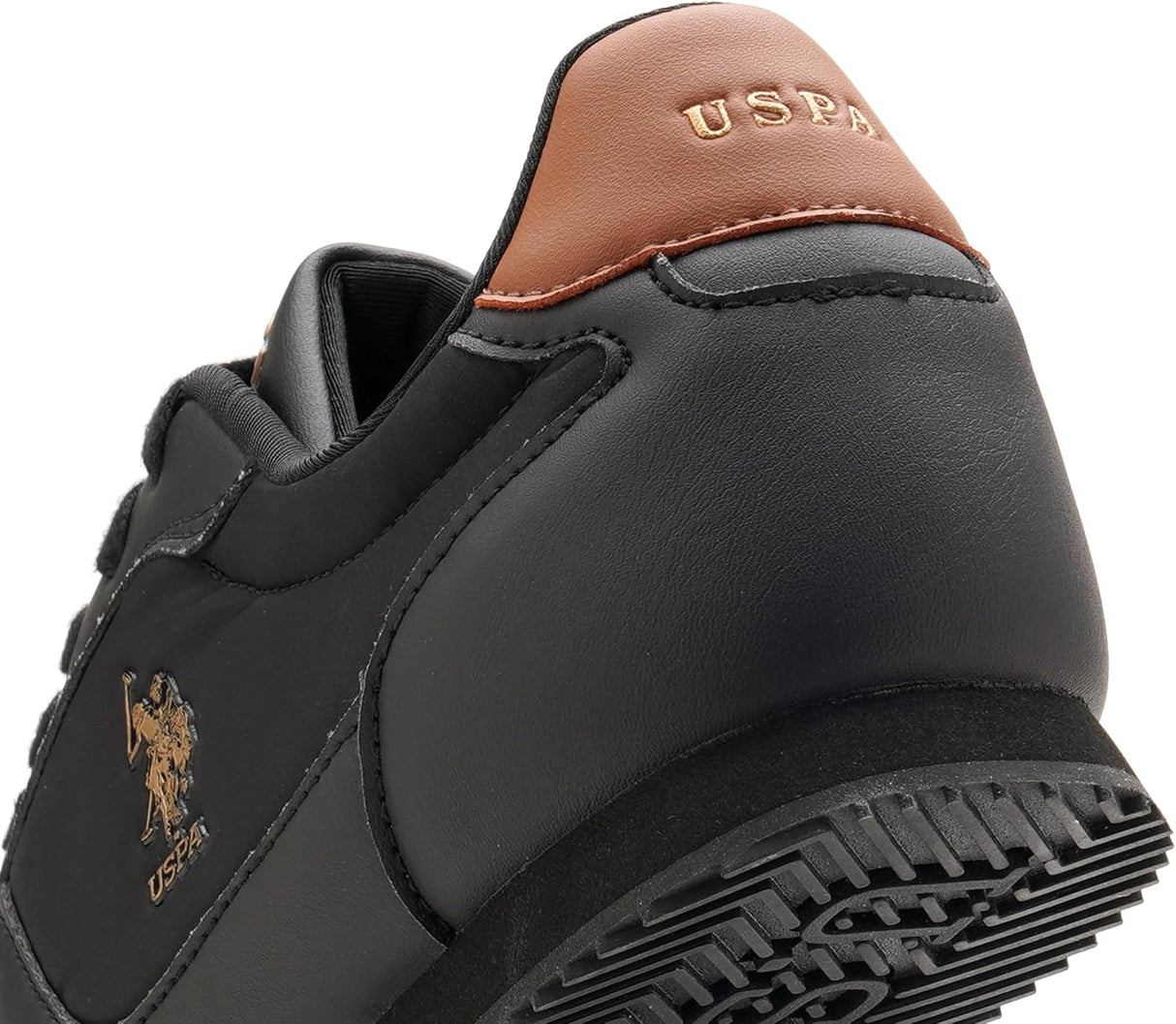 U.S. POLO ASSN. CLANE WORK CASUALS LACE UP SHOES - BLK