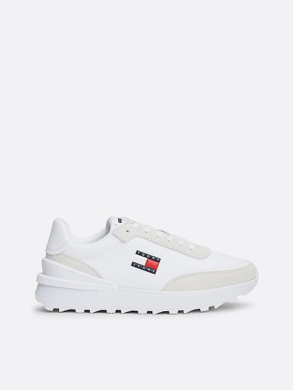 TOMMY Essential Mixed Texture Cleat Runner Trainers