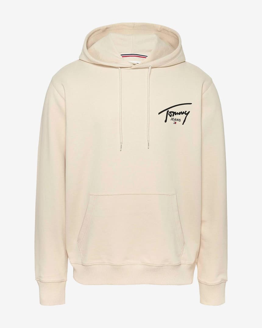 Tommy Jeans Hoodie Logo Men Beige (BH)
