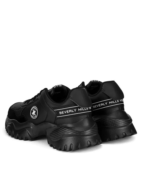 Beverly Hills Polo Club Women’s Black Chunky Lace-Up Sneakers