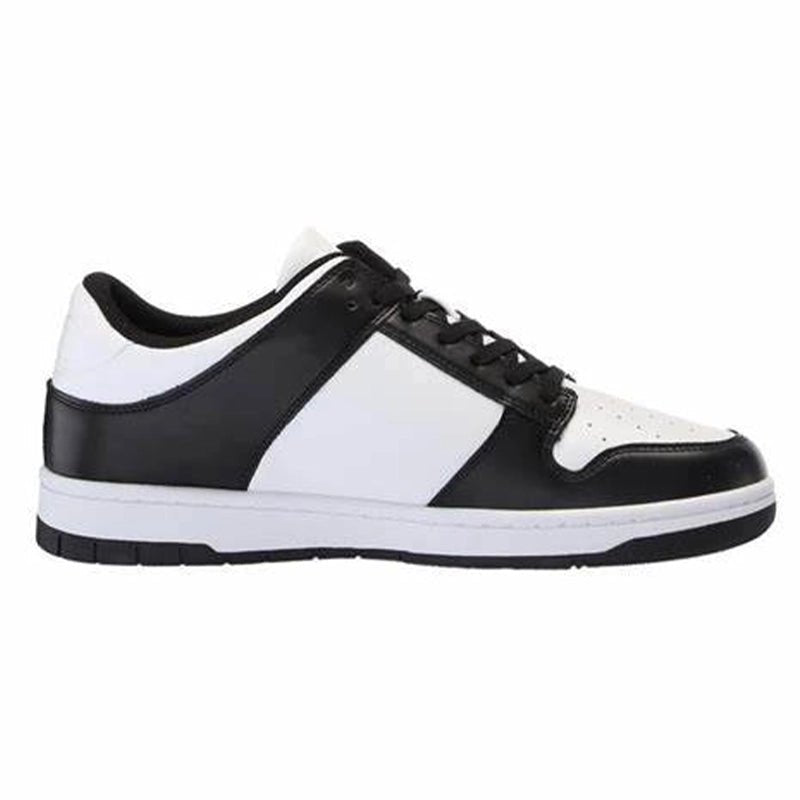 Calvin Klein Men’s Black & White Leather Sneakers