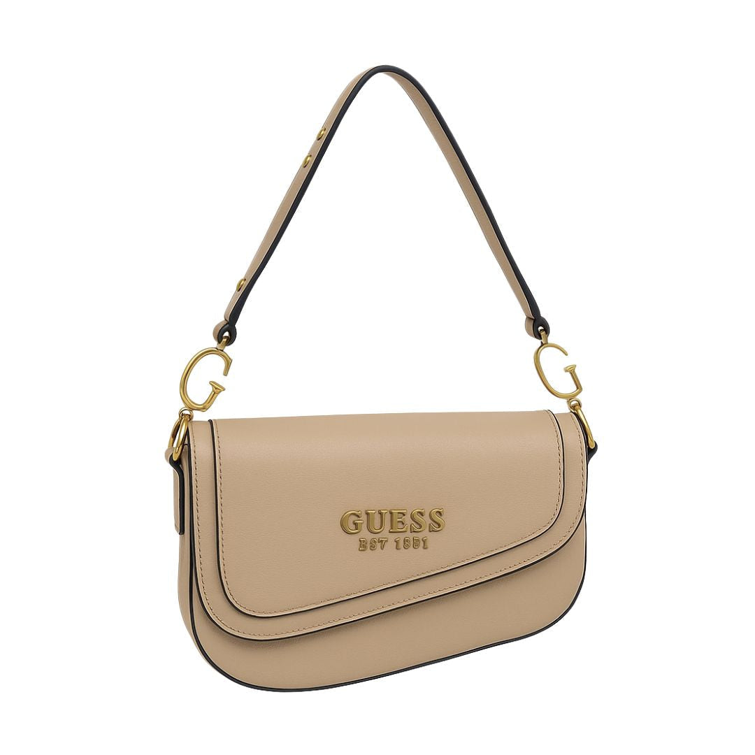 GUESS G Dream Flap Shoulder Bag Women - BEG