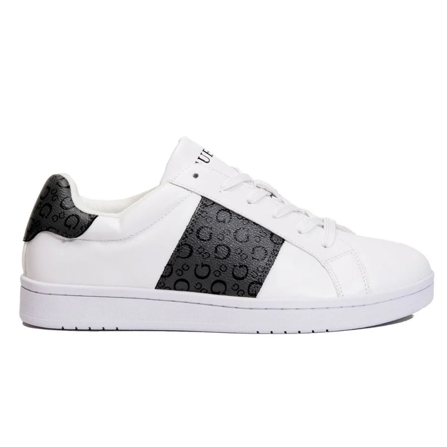 GUESS Modda Monogram Low-Top Sneakers Men - WHTBLK