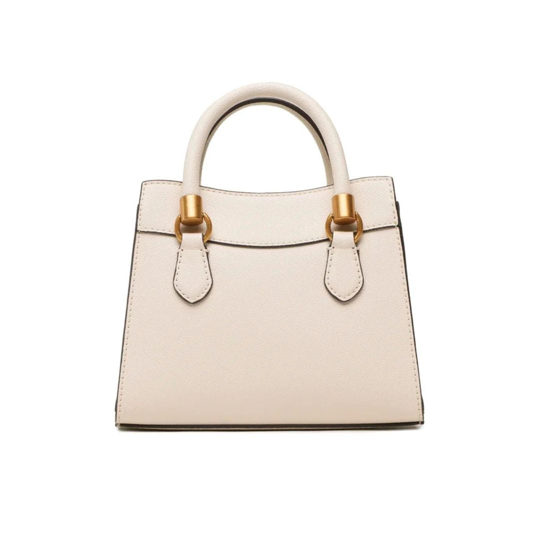 GUESS Nell Mini Satchel Bag - OFFWHT