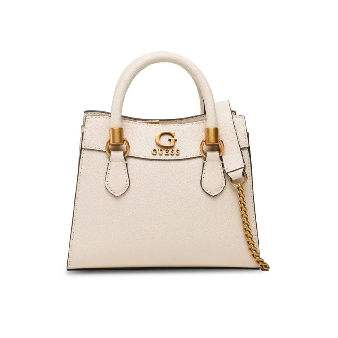 GUESS Nell Mini Satchel Bag - OFFWHT