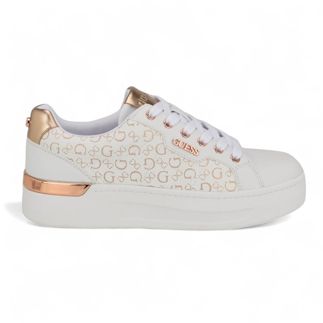 GUESS Onna Low-Top Logo Sneakers Women - WHTGLD