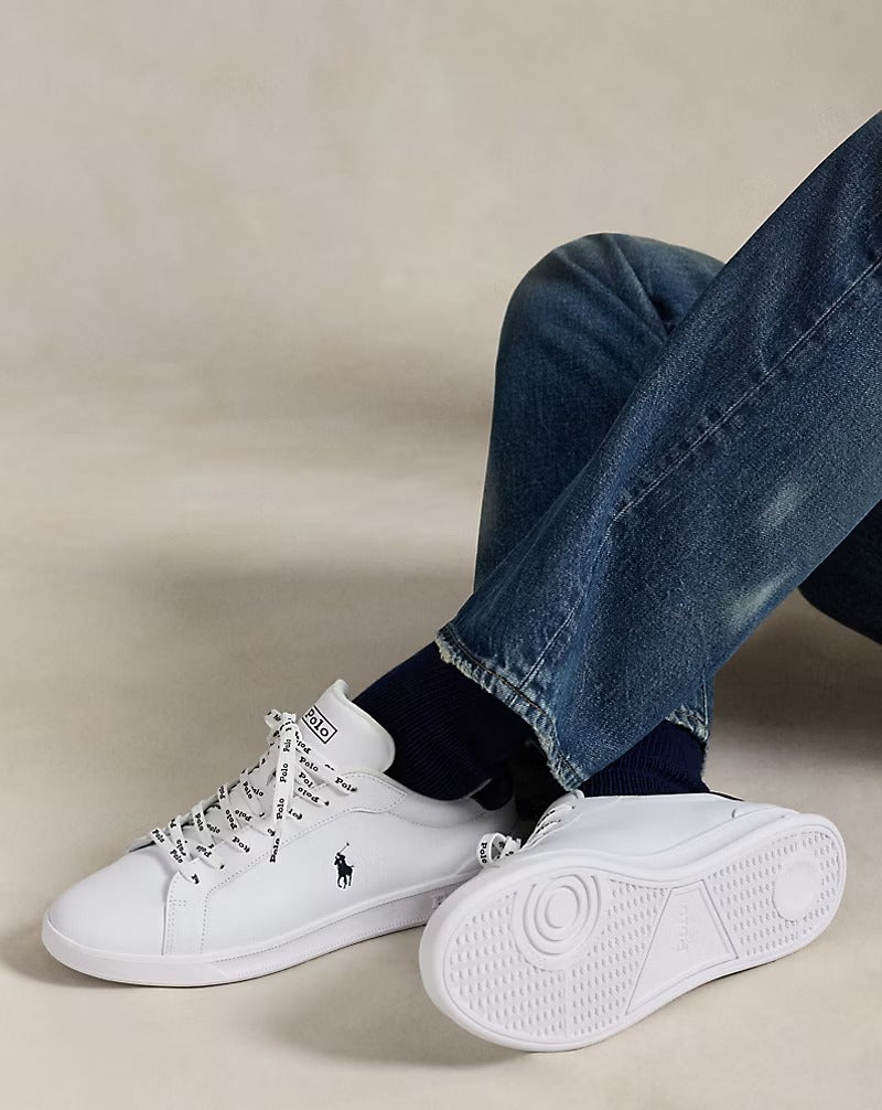 Heritage Court II Leather Trainer Save to Wishlist Polo Sport - Ralph Lauren