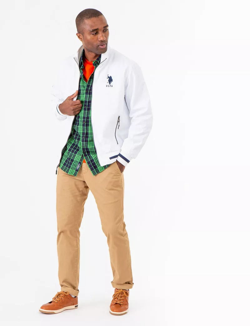 US Polo Assn. men's TRACK jacket - WHT