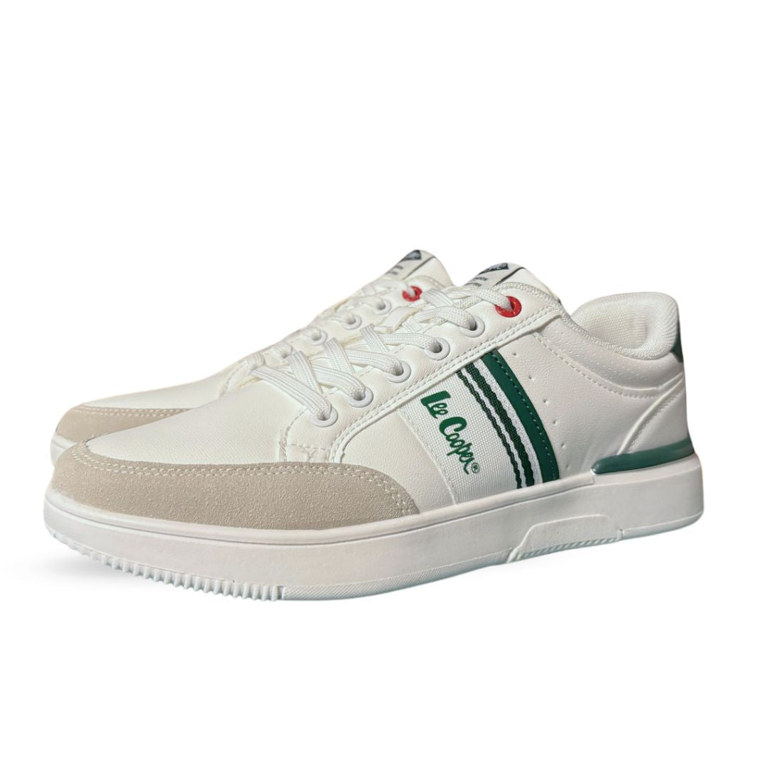 Lee Cooper Lace-Up Sneakers Men LC807130M-WHT