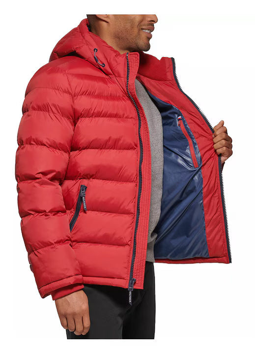 Tommy Hilfiger Men's Classic Zip Front Polar Fleece Jacket Men _ Red